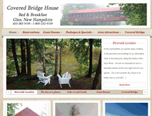 Tablet Screenshot of coveredbridgehouse.com